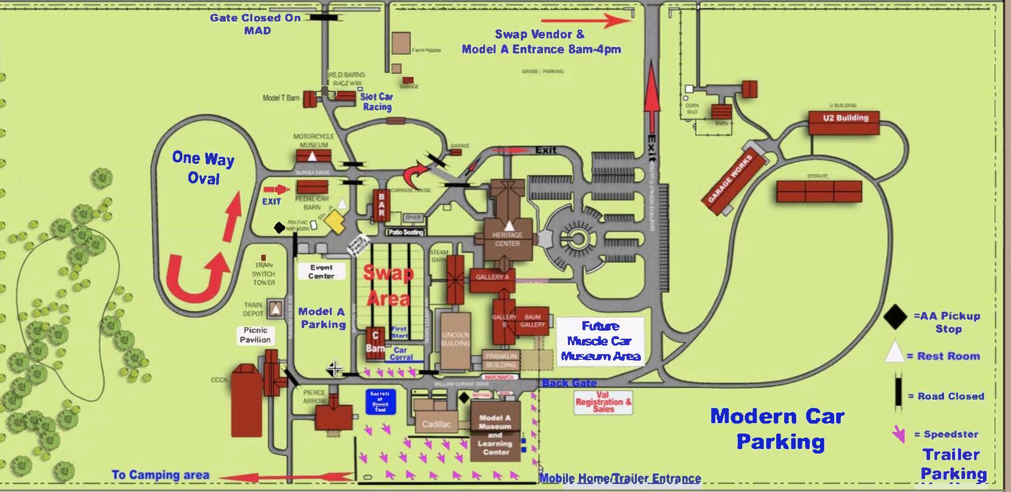 Model A Foundation map